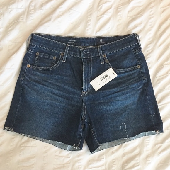 AG “Hailey” ex-boyfriend roll up shorts - Picture 2 of 4